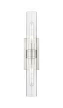 Innovations Lighting 617-2W-SN-G617-11CL - Boreas - 2 Light - 24 inch - Satin Nickel - Bath Vanity Light