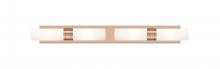 Innovations Lighting 617S-4W-AC-G617-8SWH - Boreas - 4 Light - 39 inch - Antique Copper - Bath Vanity Light