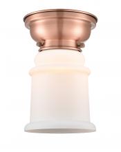 Innovations Lighting 623-1F-AC-G181 - Canton - 1 Light - 6 inch - Antique Copper - Flush Mount