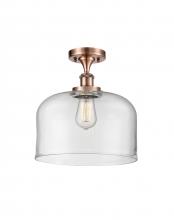 Innovations Lighting 916-1C-AC-G72-L - Bell - 1 Light - 12 inch - Antique Copper - Semi-Flush Mount