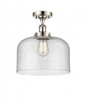 Innovations Lighting 916-1C-PN-G74-L - Bell - 1 Light - 12 inch - Polished Nickel - Semi-Flush Mount