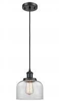 Innovations Lighting 916-1P-BK-G72 - Bell - 1 Light - 8 inch - Matte Black - Cord hung - Mini Pendant