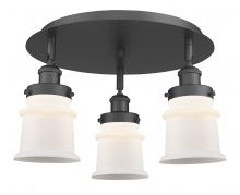 Innovations Lighting 916-3C-BK-G181S - Canton - 3 Light - 17 inch - Matte Black - Flush Mount