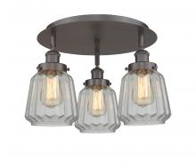 Innovations Lighting 916-3C-OB-G142 - Chatham - 3 Light - 19 inch - Oil Rubbed Bronze - Flush Mount