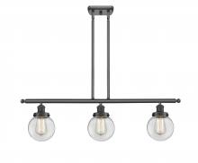 Innovations Lighting 916-3I-BK-G202-6 - Beacon - 3 Light - 36 inch - Matte Black - Stem Hung - Island Light