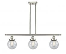 Innovations Lighting 916-3I-SN-G204-6 - Beacon - 3 Light - 36 inch - Brushed Satin Nickel - Stem Hung - Island Light