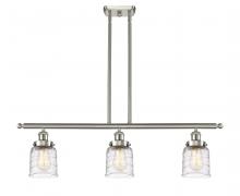 Innovations Lighting 916-3I-SN-G513 - Bell - 3 Light - 36 inch - Brushed Satin Nickel - Stem Hung - Island Light