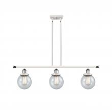 Innovations Lighting 916-3I-WPC-G204-6 - Beacon - 3 Light - 36 inch - White Polished Chrome - Stem Hung - Island Light