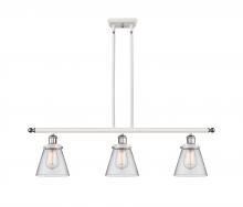 Innovations Lighting 916-3I-WPC-G62 - Cone - 3 Light - 36 inch - White Polished Chrome - Stem Hung - Island Light