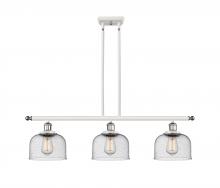 Innovations Lighting 916-3I-WPC-G74 - Bell - 3 Light - 36 inch - White Polished Chrome - Stem Hung - Island Light