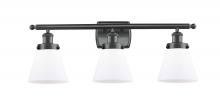 Innovations Lighting 916-3W-BK-G61-LED - Cone - 3 Light - 26 inch - Matte Black - Bath Vanity Light