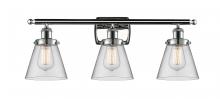 Innovations Lighting 916-3W-PC-G62 - Cone - 3 Light - 26 inch - Polished Chrome - Bath Vanity Light