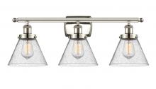 Innovations Lighting 916-3W-PN-G44 - Cone - 3 Light - 28 inch - Polished Nickel - Bath Vanity Light