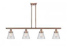 Innovations Lighting 916-4I-AC-G62 - Cone - 4 Light - 48 inch - Antique Copper - Stem Hung - Island Light