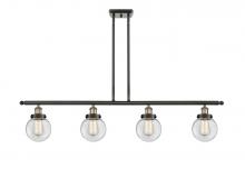 Innovations Lighting 916-4I-BAB-G202-6 - Beacon - 4 Light - 48 inch - Black Antique Brass - Stem Hung - Island Light