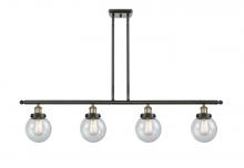 Innovations Lighting 916-4I-BAB-G204-6 - Beacon - 4 Light - 48 inch - Black Antique Brass - Stem Hung - Island Light