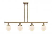 Innovations Lighting 916-4I-BB-G201-6 - Beacon - 4 Light - 48 inch - Brushed Brass - Stem Hung - Island Light