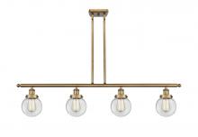 Innovations Lighting 916-4I-BB-G202-6 - Beacon - 4 Light - 48 inch - Brushed Brass - Stem Hung - Island Light