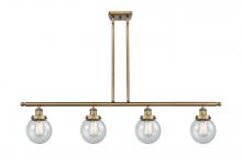 Innovations Lighting 916-4I-BB-G204-6 - Beacon - 4 Light - 48 inch - Brushed Brass - Stem Hung - Island Light