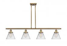 Innovations Lighting 916-4I-BB-G42 - Cone - 4 Light - 48 inch - Brushed Brass - Stem Hung - Island Light