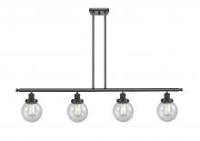 Innovations Lighting 916-4I-BK-G204-6 - Beacon - 4 Light - 48 inch - Matte Black - Stem Hung - Island Light