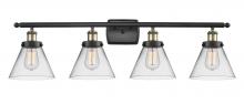 Innovations Lighting 916-4W-BAB-G42 - Cone - 4 Light - 38 inch - Black Antique Brass - Bath Vanity Light