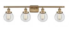 Innovations Lighting 916-4W-BB-G202-6 - Beacon - 4 Light - 36 inch - Brushed Brass - Bath Vanity Light