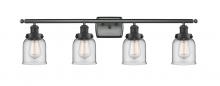 Innovations Lighting 916-4W-BK-G52 - Bell - 4 Light - 36 inch - Matte Black - Bath Vanity Light