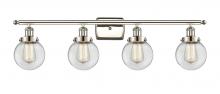 Innovations Lighting 916-4W-PN-G202-6 - Beacon - 4 Light - 36 inch - Polished Nickel - Bath Vanity Light