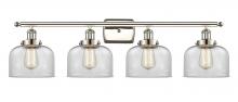 Innovations Lighting 916-4W-PN-G72 - Bell - 4 Light - 38 inch - Polished Nickel - Bath Vanity Light