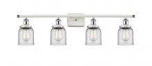 Innovations Lighting 916-4W-WPC-G52 - Bell - 4 Light - 36 inch - White Polished Chrome - Bath Vanity Light