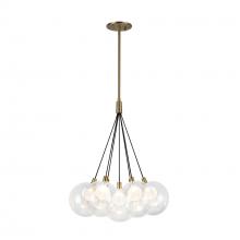 Cooks Lighting Items CH3117-BG - Bolla 16-in Brushed Gold LED Chandelier