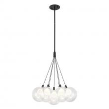 Cooks Lighting Items CH3117-BK - Bolla 16-in Black LED Chandelier