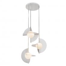 Cooks Lighting Items CH65127-PN/OP-UNV - Scorpio 27-in Polished Nickel/Opal Glass LED Chandelier