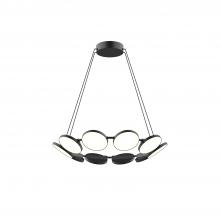 Cooks Lighting Items CH72225-BK-UNV-010 - Novel 25-in Black LED Chandeliers