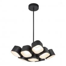 Cooks Lighting Items CH73418-BK-UNV - Arena 18-in Black LED Chandelier