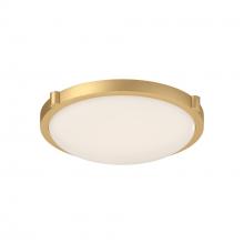 Cooks Lighting Items 501112BG-LED-5CCT - Floyd 13-in Brushed Gold LED Flush Mount