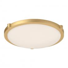 Cooks Lighting Items 501122BG-LED-5CCT - Floyd 17-in Brushed Gold LED Flush Mount