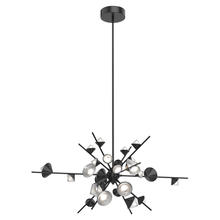 Cooks Lighting Items CH50848-BK - Geode 48-in Black LED Chandeliers