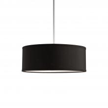 Cooks Lighting Items 41073B - Gregory 15-in Black 3 Lights Pendant