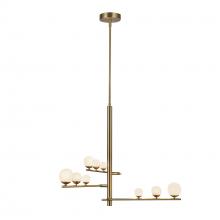 Cooks Lighting Items CH55524-BG/OP - Juniper 3 Head Brushed Gold/Opal Glass LED Chandelier