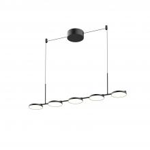 Cooks Lighting Items LP72237-BK-UNV - Novel 37-in Black LED Linear Pendant