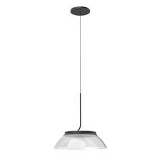 Cooks Lighting Items PD51612-BK/LG - Magellan 12-in Black/Clear Acrylic Light Guide LED Pendant