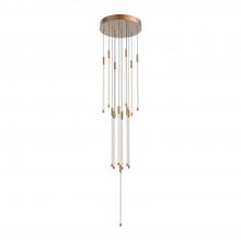 Cooks Lighting Items MP75121-BG - Motif 21-in Brushed Gold LED Multi Pendant