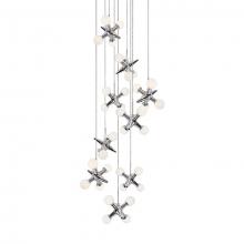 Cooks Lighting Items MP51009-CH - Round LED Multi-Pendant with Nine Unique Jax Pendants