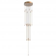 Cooks Lighting Items MP75127-BG-UNV-010 - Motif 27-in Brushed Gold LED Multi Pendant