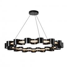 Cooks Lighting Items CH18035-GBK - Nami 35-in Gloss Black LED Chandelier