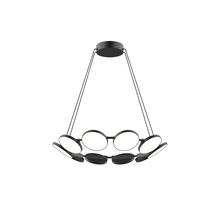 Cooks Lighting Items CH72225-BK - Novel 25-in Black LED Chandeliers