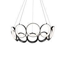 Cooks Lighting Items CH94829-BK - Oros 29-in Black LED Chandeliers