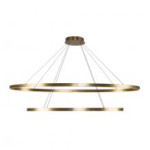 Cooks Lighting Items CH79253-BG - Ovale 2 Layer Brushed Gold LED Chandelier